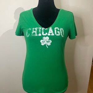 Vibrant Green Fitted Short Sleeve Tee